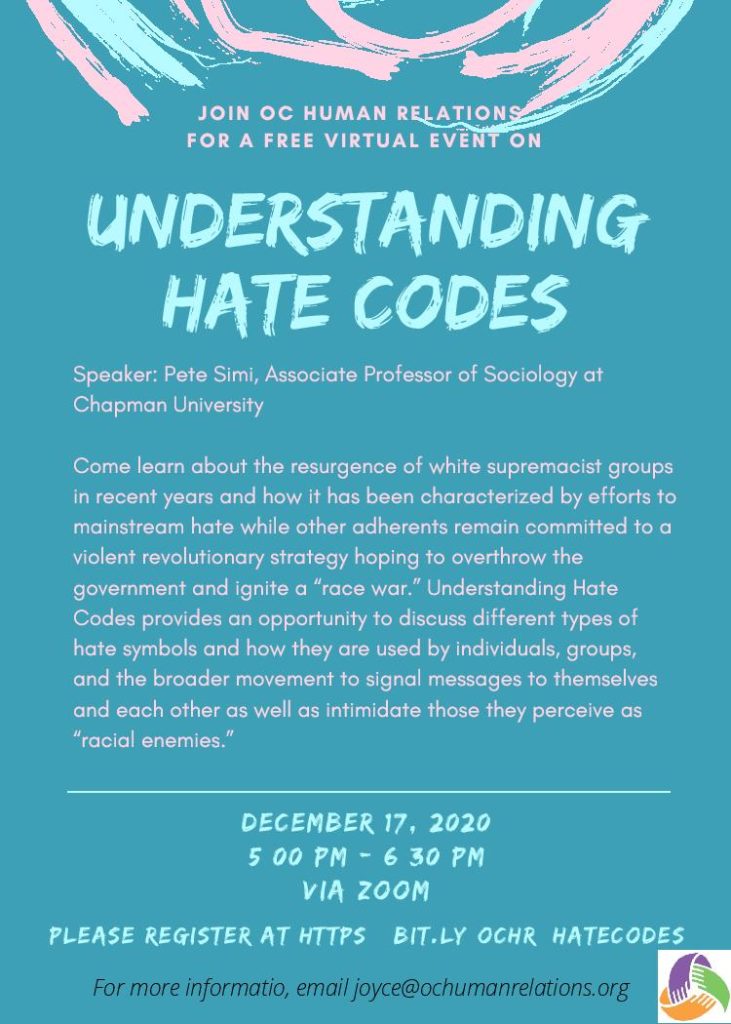 Understanding Hate Codes flyer