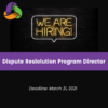 Employment Opportunity: Dispute Resolution Program Director